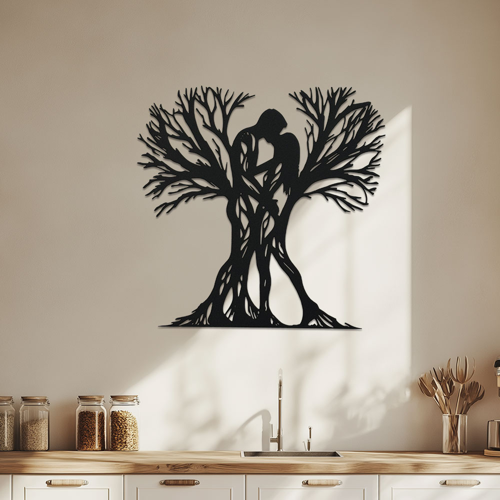 Home Office Room Inspiration - Escultura de árbol de metal de